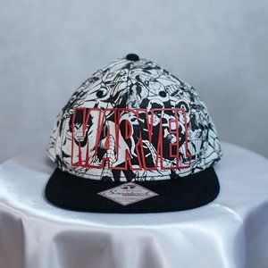 Marvel Comics All-Over Print Snapback Hat NWOT